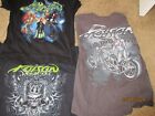 LOT of 3 POISON ROCK & ROLL T SHIRT UNISEX M PRE OWNED VINTAGE?