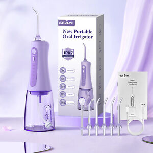 Water Dental Flosser for Teeth with 6 Jet Tips & 5 Modes Cordless Cleaner Pick