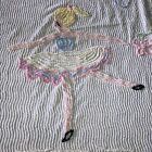 vintage 50s chenille ballerina bedspread  72 x  96, issues
