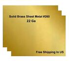 22 Ga Brass Sheet Metal, Choose Size from Variations ,available 14 Sizes