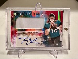 New Listing2021 Panini Origins Red Trevor Lawrence RC #151 Rookie Patch Auto RPA /99