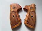 New Wood Grips for  S&W J Frame Square Butt Grip Checker Hardwood grips