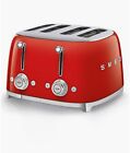 BRAND NEW IN BOX! SMEG TSF02RDUS 50's Retro Style 4 Slice Toaster, Red, large