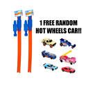 🔥Lot of 2 Hot Wheels Loop Builder Race Track 1 FREE HOTWHEELS CAR INCLUDED🔥