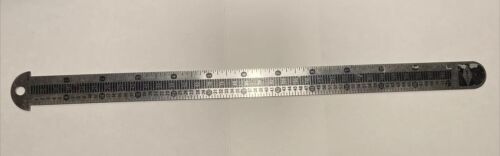 Vintage Gaebel No. 713 Typesetter Printer Ruler 6 & 12 Point Agate 12” Inches