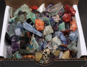 Crafters Collection 1/2 Lb Natural Crystals Mineral Specimens Mixed Gemstones