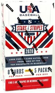 2020 PANINI STARS AND STRIPES BASEBALL HOBBY BOX BLOWOUT CARDS