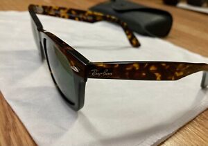 Ray-Ban RB2140 Tortoise Wayfarer Classic Unisex Sunglasses Glasses 50mm + CASE