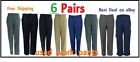 6 Used Uniform Work Pants lot.  FREE Priority SHIPPING