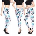 Brand New Floral Print Leggings Buttery Soft One Size OS 2-10