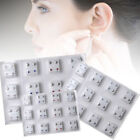 24Pcs Lot Women Crystal Surgical Steel Piercing Ear Stud Earrings Gun Jewelry CA