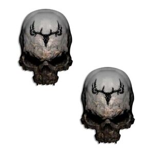 Camouflage Skull Sticker Archery Hunting Decal for Hoyt PSE Bear Mathews 2 pk
