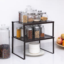 Stackable Cabinet and Counter Shelf Organizer for Bathroom,Kitchen, Laundry Room