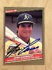 1986 Donruss Highlights Jose Canseco Autographed Rookie Card