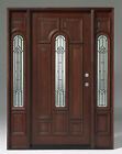 MEMORIAL DAY SALE!!!!Solid Wood Mahogany Door Pre-hung& Finished  TMH7525-GL02