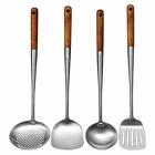 Long Handle Stainless Steel Wok Spatula Kitchen Slotted Turner Rice Spoon Ladle
