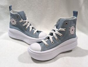 Converse Girl's CTAS Move Cocoon Blue Platform High Top Sneakers-Sz 11/12/13/1/2