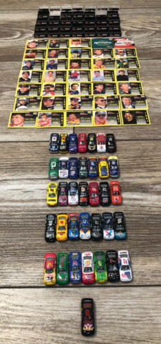 RACING CHAMPIONS 1997 NASCAR LOT 35 MICRO MINI 1:144TH SCALE W/ STANDS & CARDS