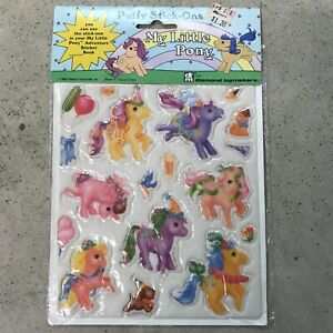 MLP G1 Vintage 1983 Hasbro My Little Pony Stickers Style 2 The Parade Puffy