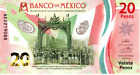 Mexico 20 Pesos 2021 UNC Polymer Banknote P-132 Series AE Paper Money