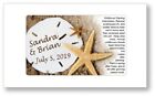 50 - Personalized Beach Shell Custom Wedding Bridal Favors Seed Packets Starfish