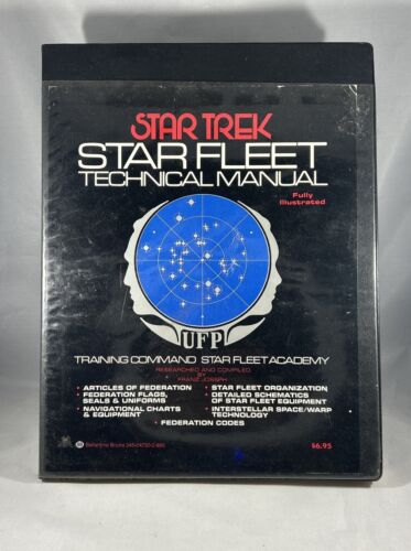 Star Trek STAR FLEET TECHNICAL MANUAL Franz Joseph Ballentine 1st edition 1975