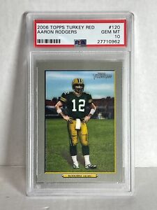 2006 Topps Turkey Red 120 Aaron Rodgers POP 19 RARE 2nd Year PSA 10 Gem Mint