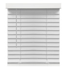 CORDLESS WINDOW BLINDS 2-Inch Faux Wood White Multiple Sizes