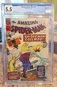 Amazing Spider-Man #24 CGC 5.5 1965 Marvel Comics Stan Lee, Mysterio Appearance