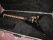 Jackson Japan Randy Rhoads RR5 Flying V electric guitar Black/Gold