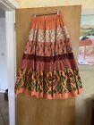 New hippy boho gypsy skirt- Stretch Waist(10-18)-36”long- New Layered Skirt