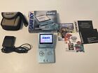 Nintendo Game Boy Advance SP AGS 101 - Pearl Blue CIB!! Tested & Authentic!