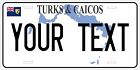 Turks and Caicos Map License Plate Personalized Custom Car Bike Motorcycle