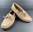 Sperry Top-Sider Original Boat Shoes Men's Tan Suede Loafers Size 12 M VGC