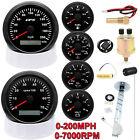6 Gauge Set 85mm GPS Speedometer 200MPH with Tachometer With Sender For Car Boat