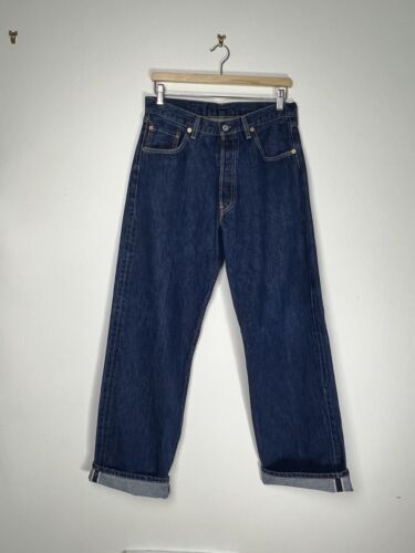 Vintage Levis 501 Selvedge Redline Jeans #524 Size 30x32 Dark Wash Denim