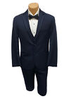 Men's Michael Kors Fantasy Midnight Blue Tuxedo with Pants & Vest 3 Piece Suit