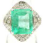 Jewelry Ring   Emerald 10ct Platinum 1317627