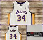 Authentic Nike Los Angeles Lakers Shaquille O'Neal Jersey 2002 White NBA 48 XL