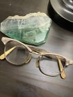 Antique Vintage US Optical Eyeglasses 10KT Gold Plated Frame Cat Eye Womens