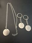 i love you to the moon and back necklace And Two Key Chains