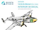 1/32 Quinta 3D Interior Decal #32204 B-25J  Gun Nose Mitchell For HK Kit