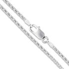 Sterling Silver Wheat Rope Chain Spiga Necklace 925