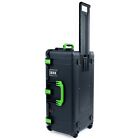 Black & Lime Green Pelican 1626 air case with foam and wheels.