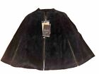 Terry Lewis  Classic Luxuries Women's Genuine Leather Suede Poncho NWT
