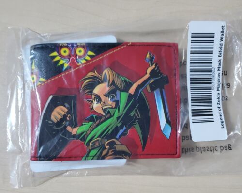 New & Sealed Bioworld Official Nintendo Zelda Majora's Mask Link Bi-Fold Wallet