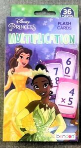 Disney Princess Multiplication Flash Cards - Educational Fun! 36 Total