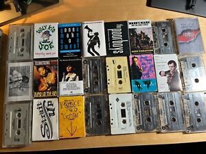 Cassette tape lot of 32 tapes (Rock, Rap, Metal, etc.)