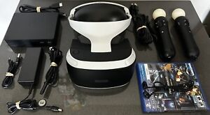 Sony PS4 PlayStation VR Headset CUH-ZVR2 White 2 with Controllers