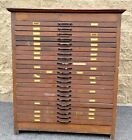 Good Old Wooden 22 Drawer Map Cabinet - LOCAL PICKUP ONLY!